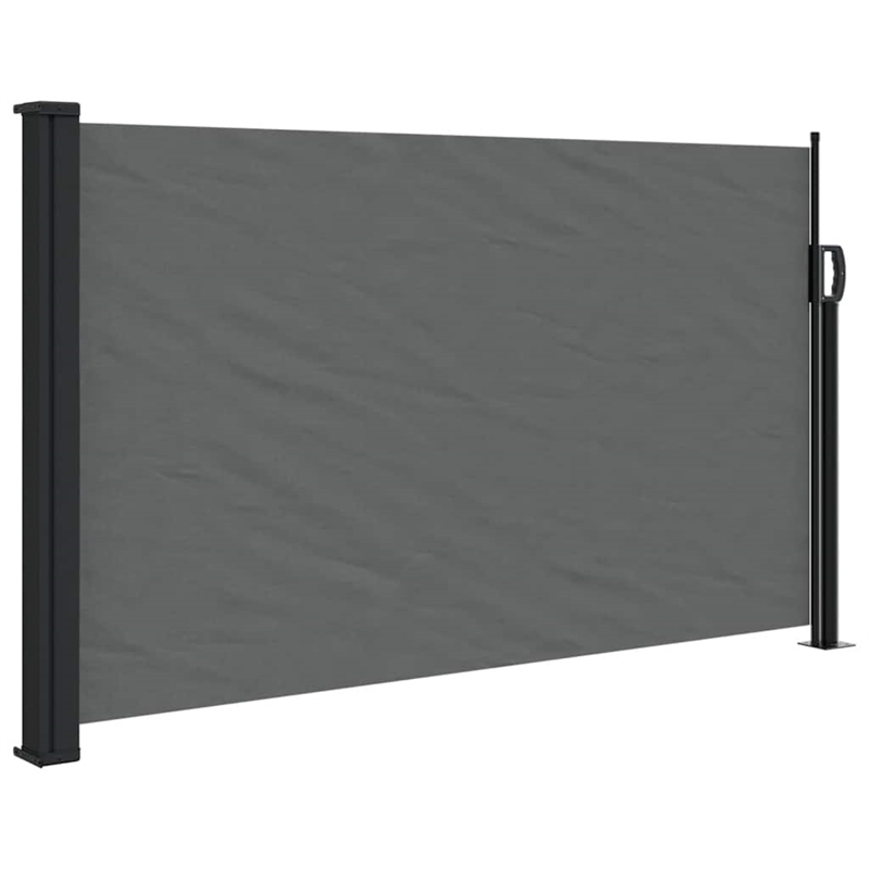 vidaXL Retractable Side Awning with PU Coating in Anthracite