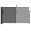 vidaXL Retractable Side Awning with PU Coating in Anthracite
