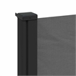 vidaXL Retractable Side Awning with PU Coating in Anthracite