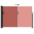 vidaXL Retractable Side Awning with PU Coating in Terracotta