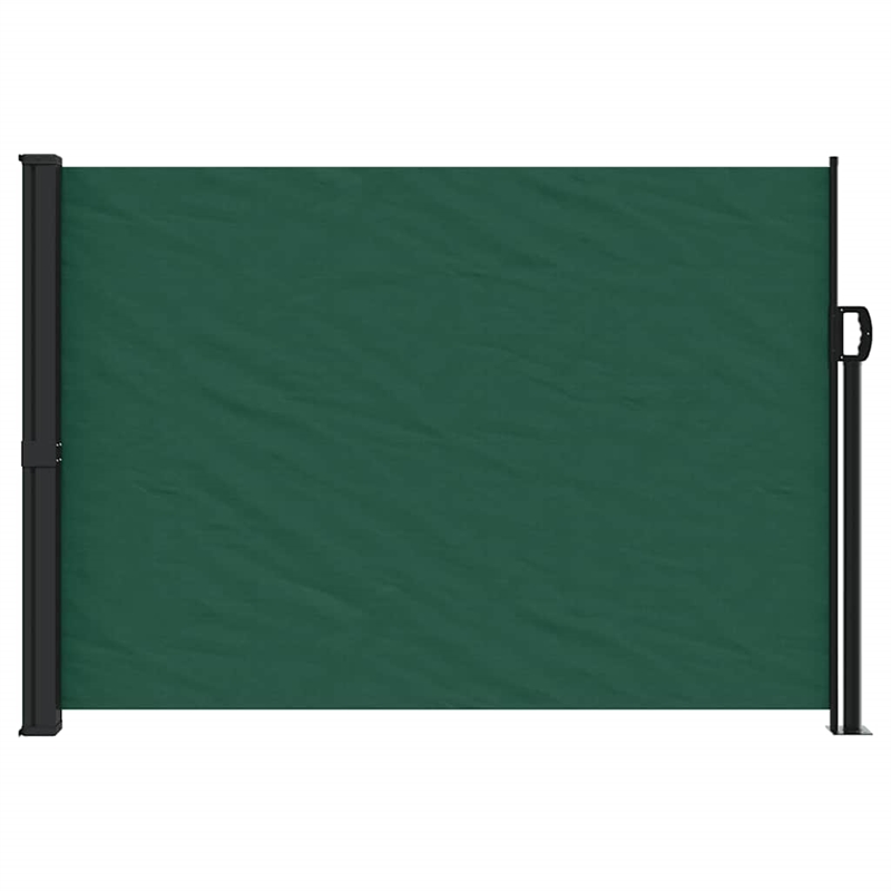 vidaXL Retractable Side Awning in Dark Green