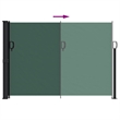 vidaXL Retractable Side Awning in Dark Green