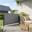 vidaXL Retractable Side Awning in Anthracite