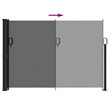 vidaXL Retractable Side Awning in Anthracite