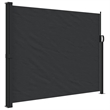 vidaXL Retractable Side Awning with PU Coating in Black