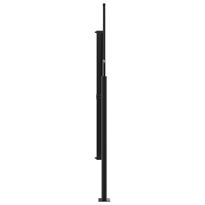 vidaXL Retractable Side Awning with PU Coating in Black