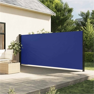 vidaXL Retractable Side Awning in Blue