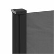 vidaXL Retractable Side Awning in Anthracite