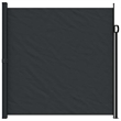vidaXL Retractable Side Awning with PU Coating in Black