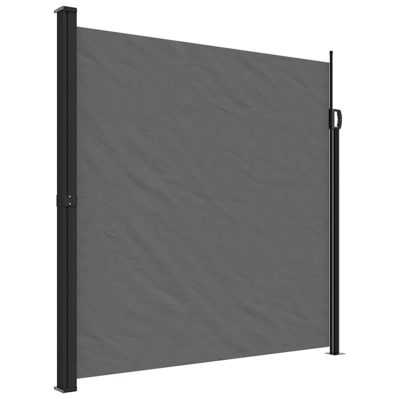vidaXL Retractable Side Awning in Anthracite