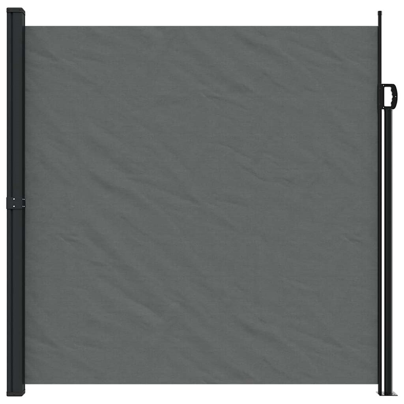 vidaXL Retractable Side Awning in Anthracite