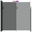 vidaXL Retractable Side Awning in Anthracite