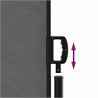 vidaXL Retractable Side Awning in Anthracite