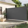 vidaXL Retractable Side Awning in Anthracite