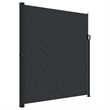 vidaXL Retractable Side Awning in Black