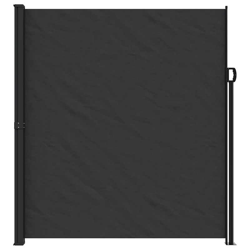 vidaXL Retractable Side Awning in Black