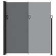 vidaXL Retractable Side Awning in Black