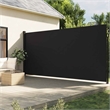 vidaXL Retractable Side Awning in Black