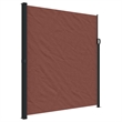 vidaXL Retractable Side Awning with PU Coating in Brown