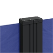 vidaXL Large Retractable Side Awning with PU Coating in Blue