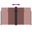 vidaXL Retractable Side Awning with PU Coating in Brown