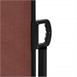 vidaXL Retractable Side Awning with PU Coating in Brown