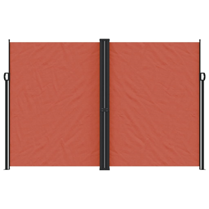 vidaXL Retractable Side Awning with PU Coating in Terracotta