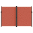 vidaXL Retractable Side Awning with PU Coating in Terracotta