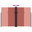 vidaXL Retractable Side Awning with PU Coating in Terracotta
