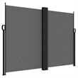 vidaXL Retractable Side Awning with PU Coating in Anthracite
