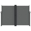 vidaXL Retractable Side Awning with PU Coating in Anthracite
