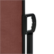 vidaXL Large Retractable Side Awning with PU Coating in Brown
