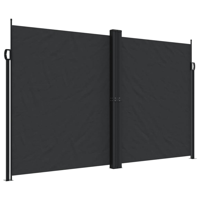 vidaXL Retractable Side Awning in Black