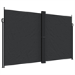 vidaXL Retractable Side Awning in Black