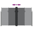 vidaXL Retractable Side Awning in Black