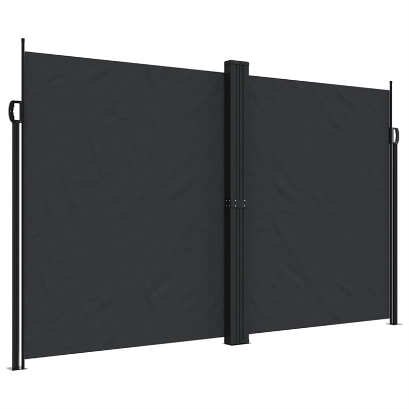 vidaXL Retractable Side Awning in Black