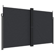 vidaXL Retractable Side Awning in Black