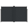 vidaXL Retractable Side Awning in Black