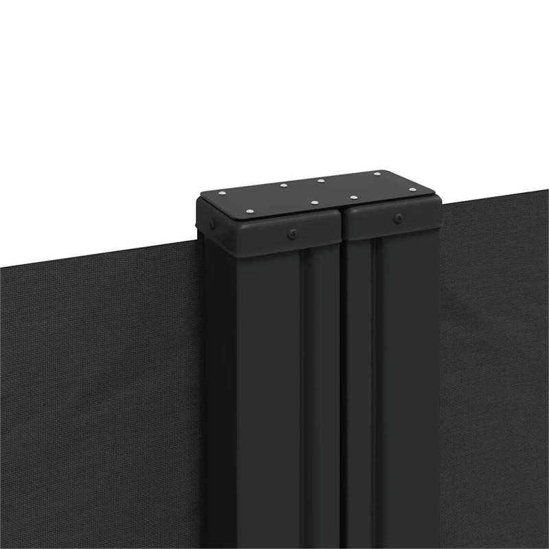 vidaXL Retractable Side Awning in Black
