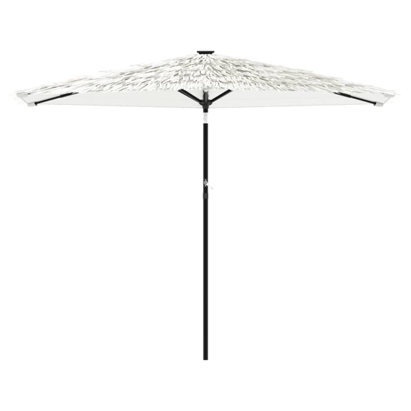 vidaXL Large Garden Parasol with Powder-Coated Steel in White