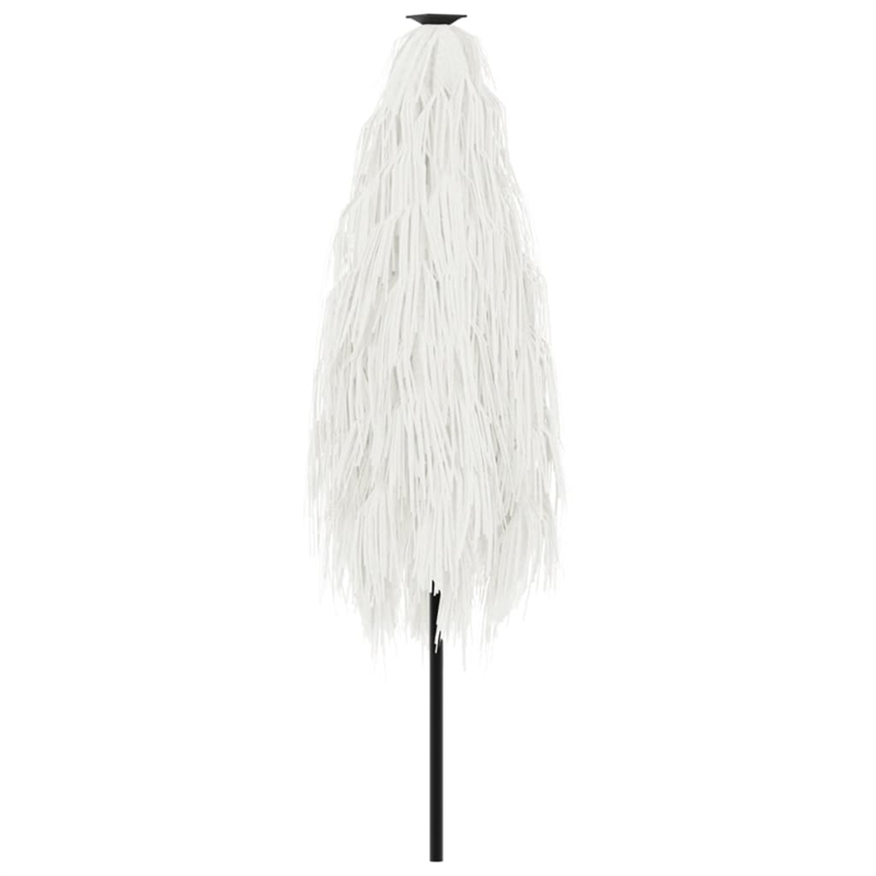 vidaXL Large Garden Parasol with Powder-Coated Steel in White