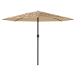 vidaXL Large Garden Parasol with Powder-Coated Steel in Brown