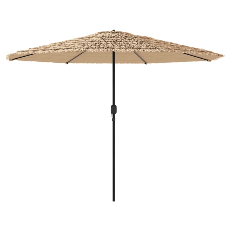 vidaXL Large Garden Parasol with Powder-Coated Steel in Brown