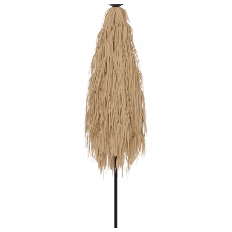 vidaXL Large Garden Parasol with Powder-Coated Steel in Brown