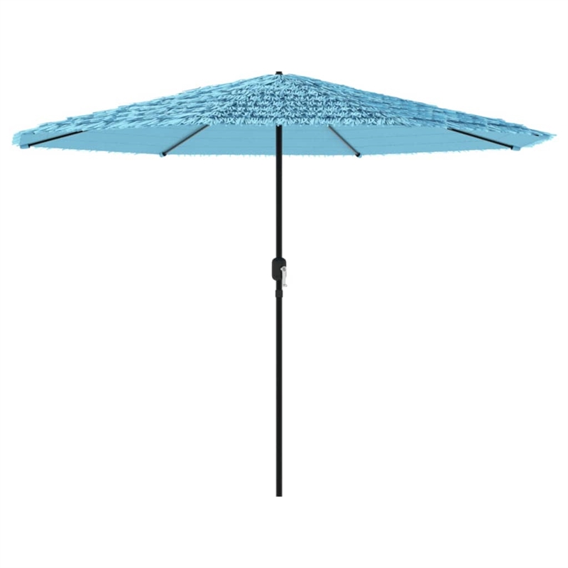 vidaXL Garden Parasol with Powder-Coated Steel in Blue