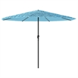 vidaXL Garden Parasol with Powder-Coated Steel in Blue