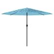 vidaXL Garden Parasol with Powder-Coated Steel in Blue