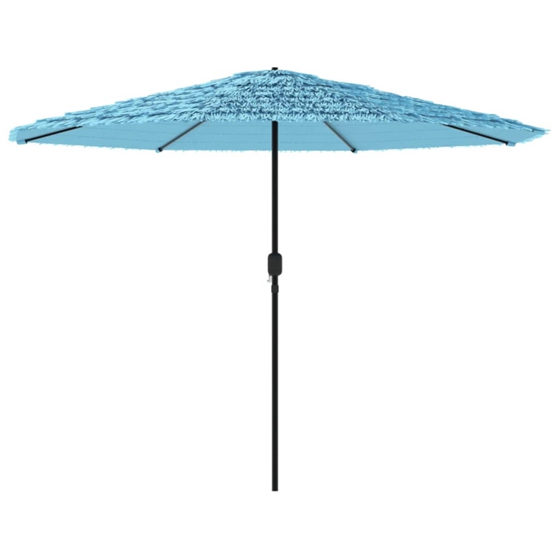 vidaXL Garden Parasol with Powder-Coated Steel in Blue