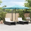 vidaXL Garden Parasol with Powder-Coated Steel in Blue