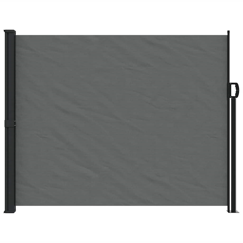 vidaXL Retractable Side Awning with PU Coating in Anthracite